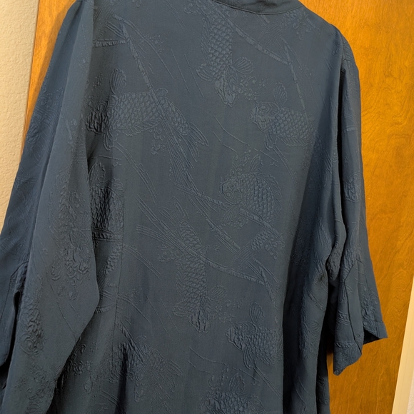 Citron Women's Deep Blue Button Down Shirt - Picture 10 of 12